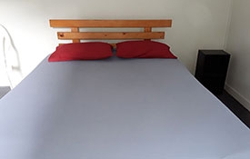 standard cabin queen-size bed