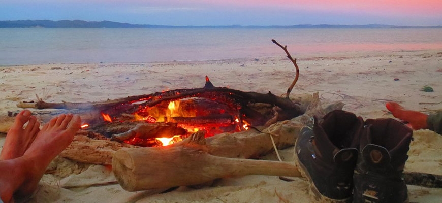 relax on the beach